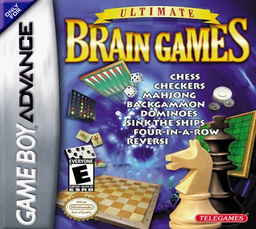 Ultimate Brain Games box art for GameBoy Advance